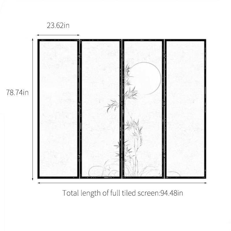 Congetta, 78.74" H x 94.48" W x 1.18" D