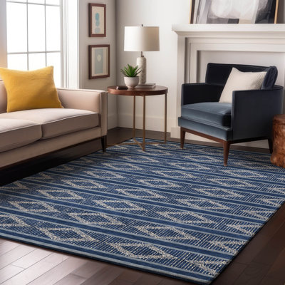 Premium Machine Washable Diskin AMF1029 Geometric Rug