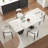 9-Piece 110.23" W Extendable Sintered Stone Dining Set-293607984-297633138