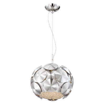 Luminaire suspendu sphère 3 lumières Bianco
