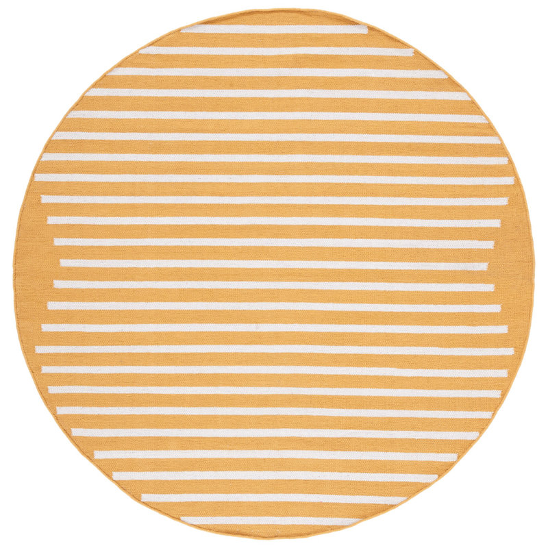 Tapis en coton tissé à la main Esty, Rond 6 pi