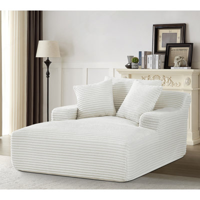 Chaise longue surdimensionnée confortable avec rembourrage en mousse pour la détente