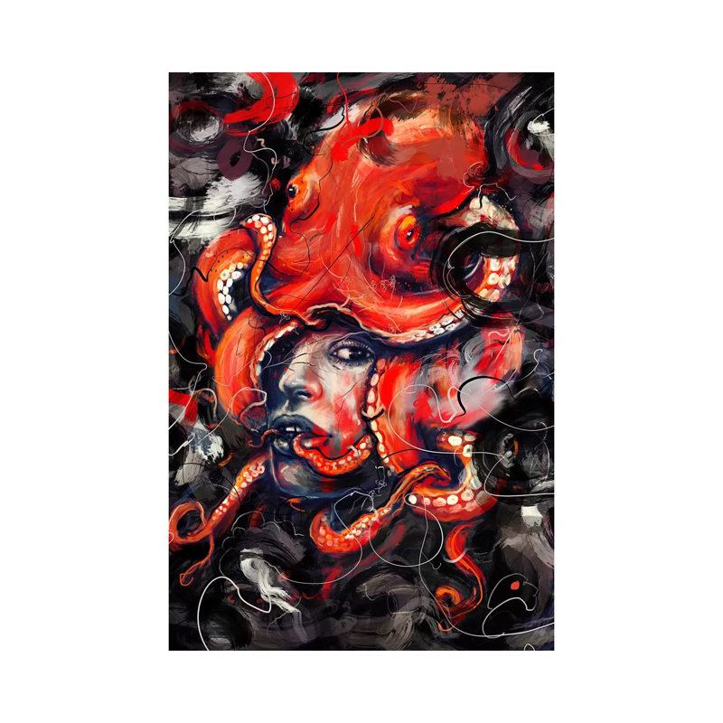 Empress Octo by Nicebleed - Wrapped Canvas Gallery-Wrapped Canvas Giclée, 20.32 cm H x 30.48 cm W