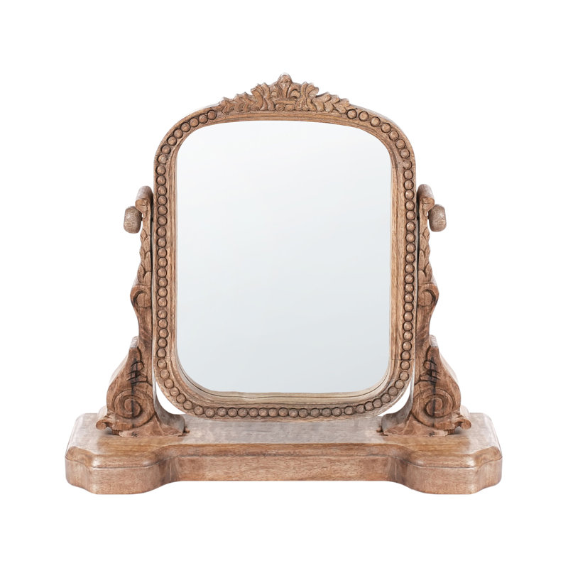 Solid Wood Rectangle Floor Mirror