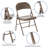 Oliverson Double Braced Metal Folding Chair-2038353935