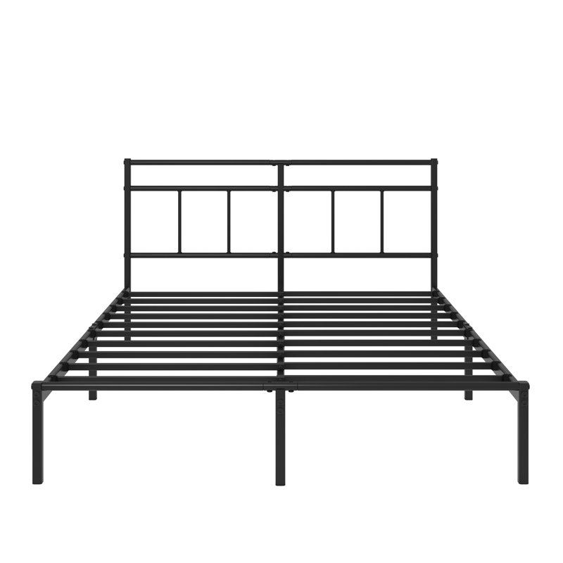Opp Florence Metal Bed Frame, Type-B, UK Single (90 x 190 cm), Black