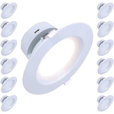 6'' Dimmable Air-Tight IC Rated LED Canless Recessed Lighting Kit