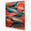 Abstrait paysage 92, art mural en métal brun-1781173083