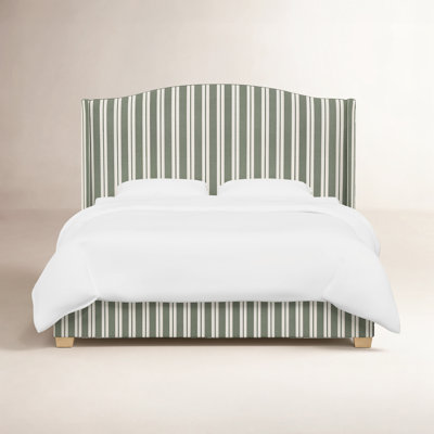 Allis Cotton Wingback Bed