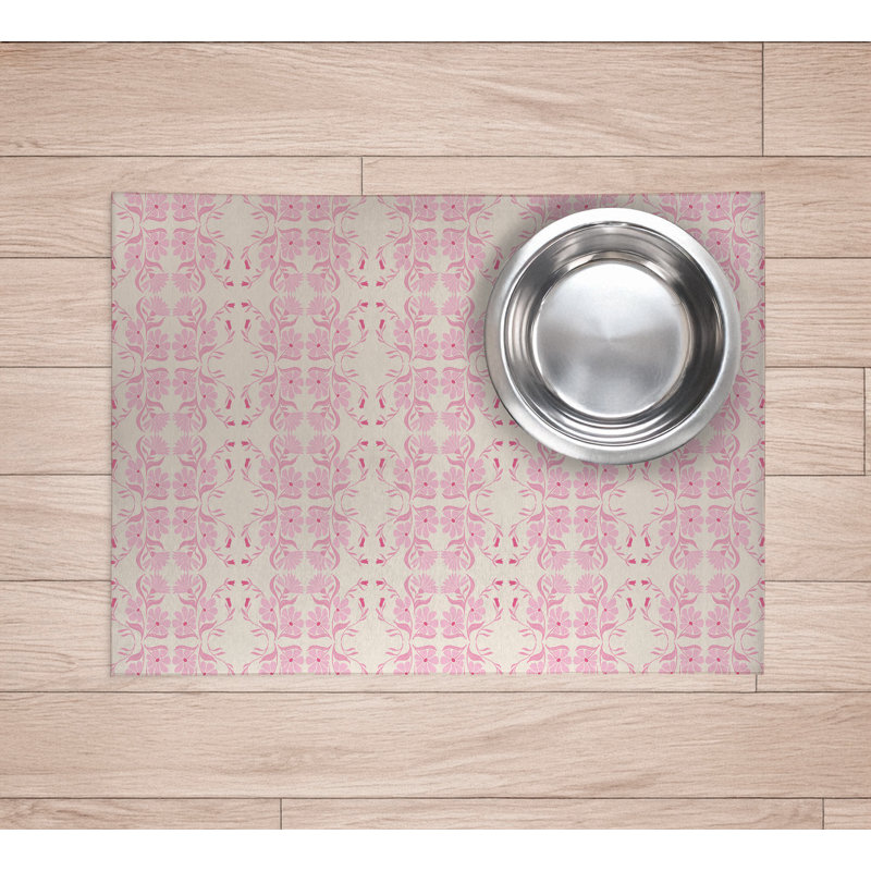 Napperon Groovy Flowers, Rose, H 0,01 po x l 12 po x P 16 po