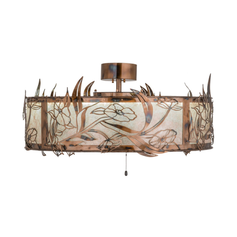 Lady Slipper LED Downrod Ceiling Fan