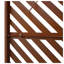 Panneau d'intimité extérieur et intérieur en acier 76 po H x 48 po rouge rouille-130909637