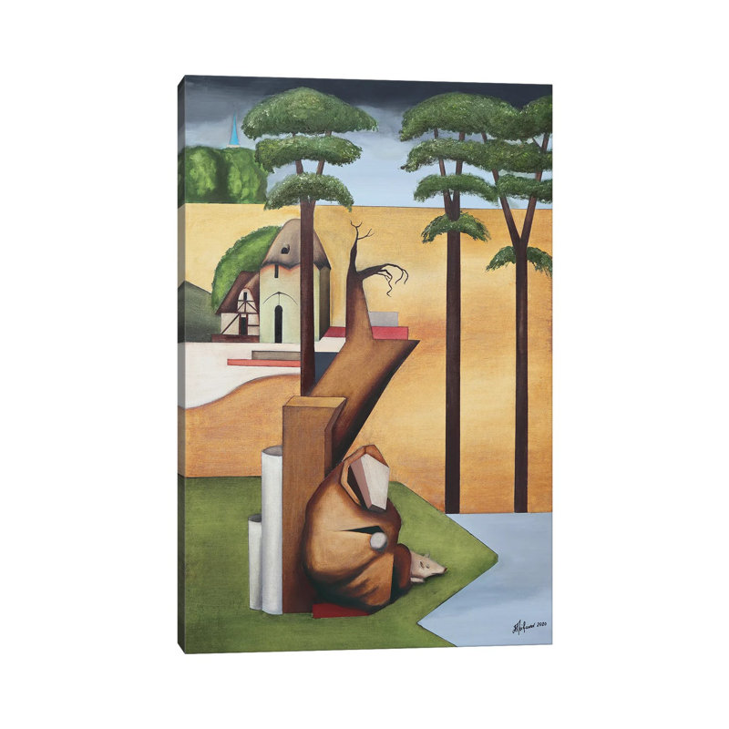Temptation Of Saint Anthony by Alexander Trifonov - Wrapped Canvas Print, 30.48cm H x 20.32cm W