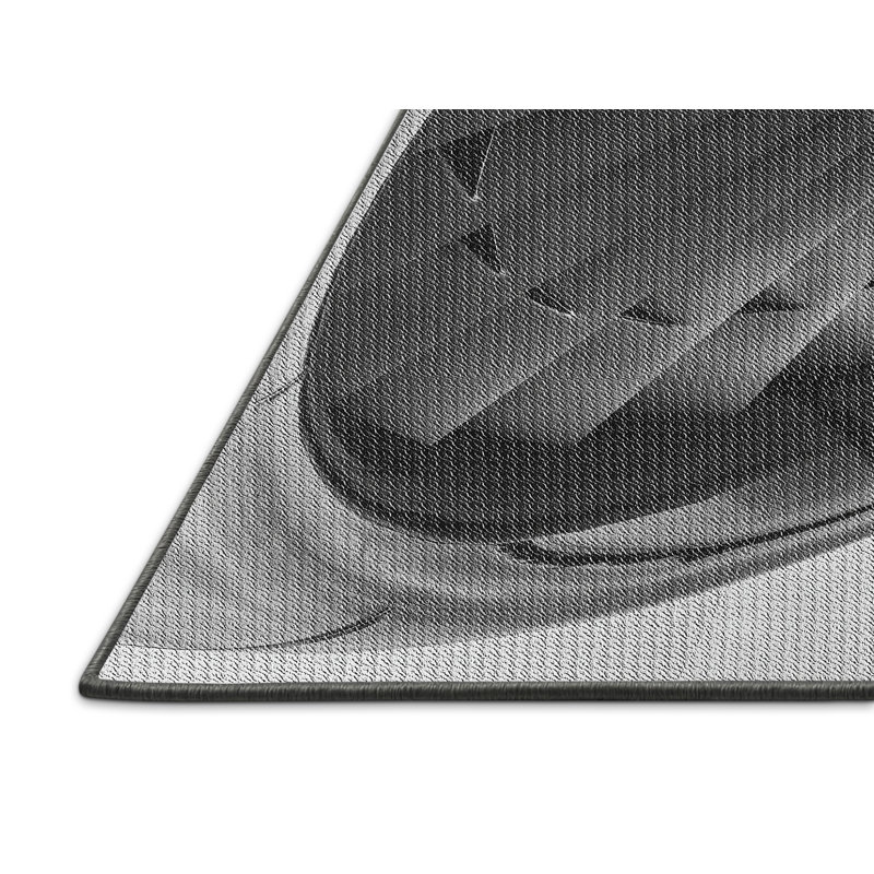 Tapis gris/vert à motifs, Rectangle 2 pi x 3 pi