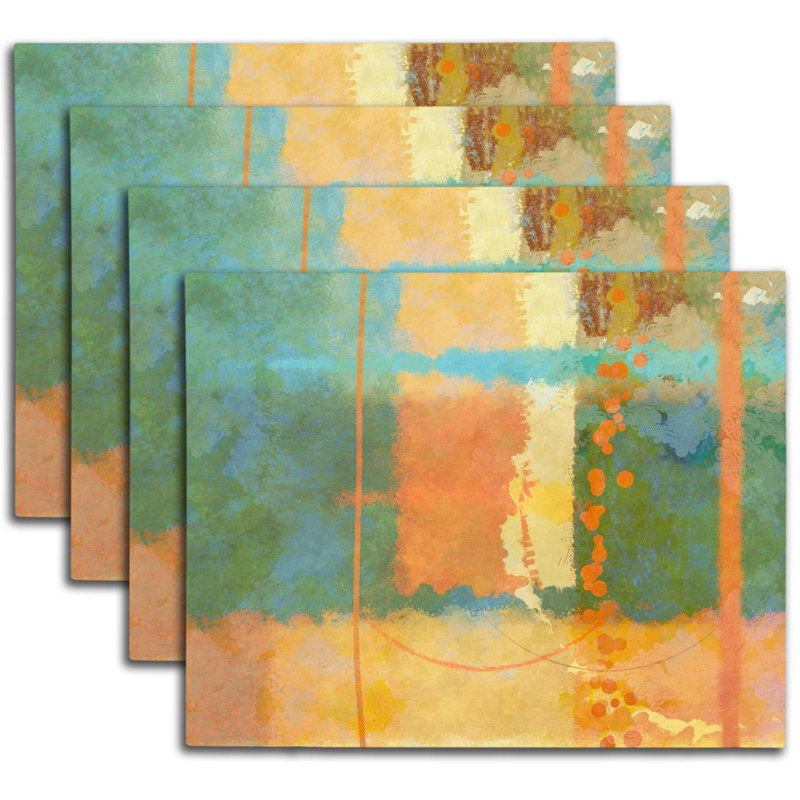 Napperon abstrait en polyester