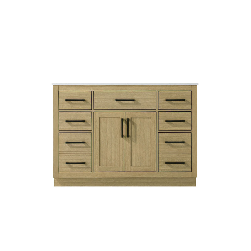 Ahner 48 inch Single Bathroom Vanity, Honey Brown