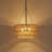 23.6" 6-Light Modern Rope Drum Chandelier-1987355957