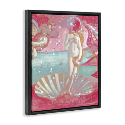 Cadre flottant chromatique disco Venus & Clamshell, design par Lil 'Rue