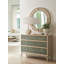 Sunset Key Beveled Round Accent Mirror