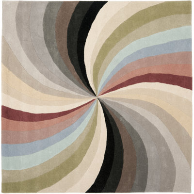 Amier Hand Tufted Wool And Viscose Abstract Rug