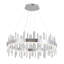 10 - Light Unique / Statement Geometric LED Chandelier with Crystal Accents