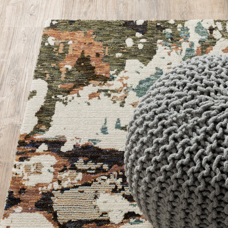 Ronny Abstract Indoor Rug, Runner 2'3" x 8'