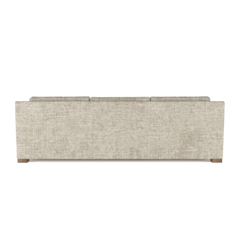 Canapé Mercer, H 33,5 po x l 108 po x P 39 po, Velours écrasé huître, Patiné