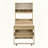 Buffet with Hutch and Foldable Dining Table, Multifunctional Cupboard for Small Spaces