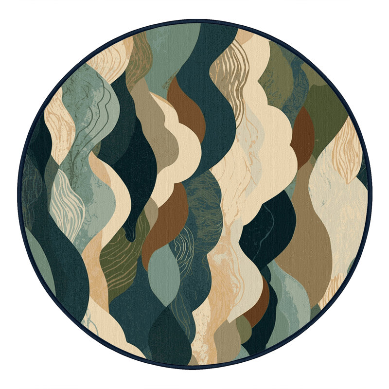 Zenith Veil Rug, Round 3'