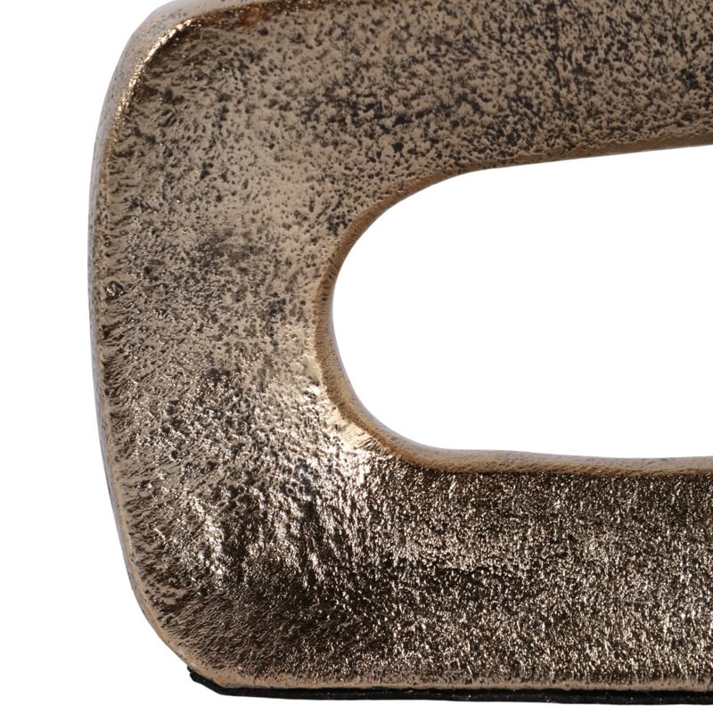 Modern Metal Open Cut Out Bud Vase For Home Decor - Short Flower Vase For Coffee Table, Mantel Accent, Or Shelf Decor - 8"