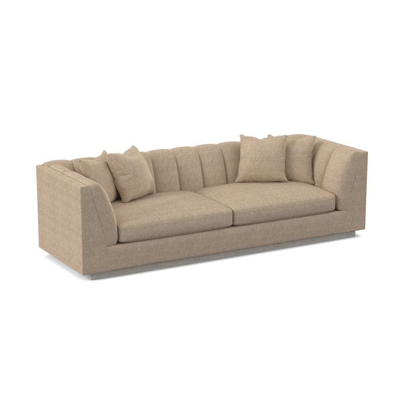 Dapper Sofa, Bisque, Filigree Ivory 100% Polyester