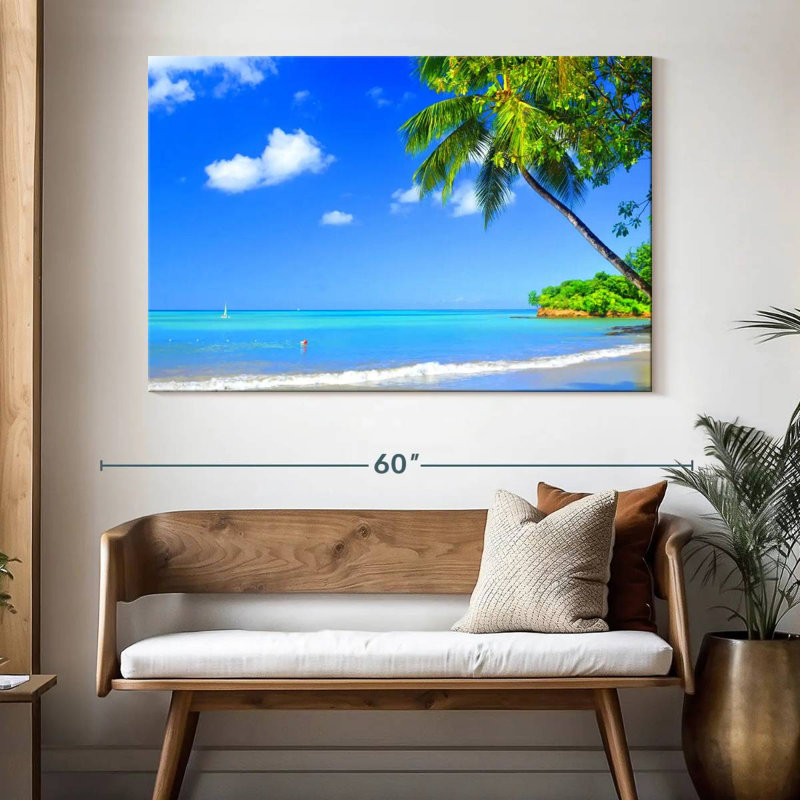 Gillard, Barbade, Caraïbes, plage, H 34 po x l 51 po