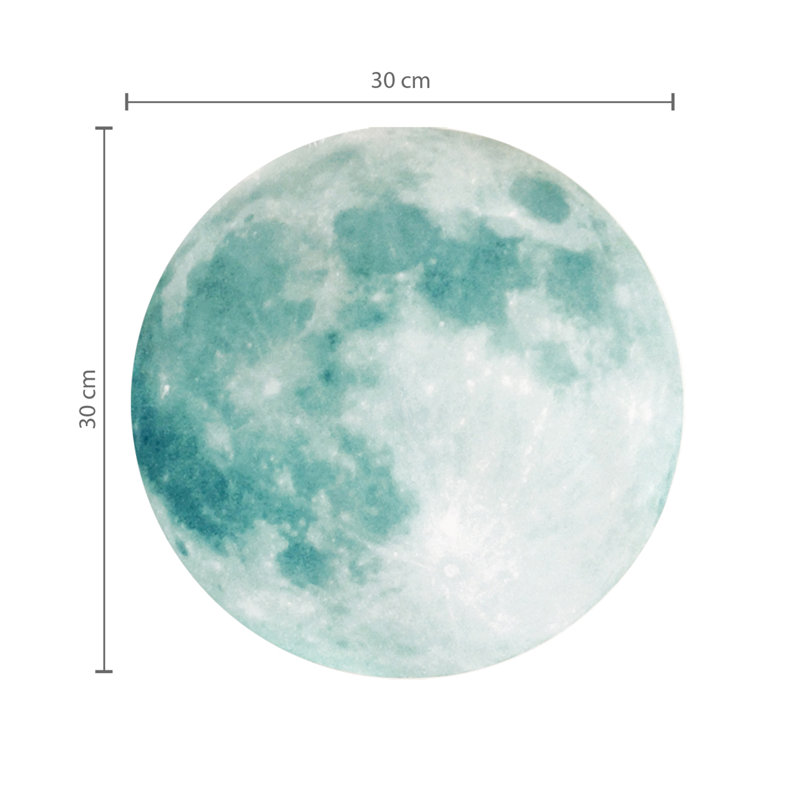Stars and Moons Glow in Dark Wall Sticker