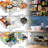  3 Piece 1 Large and 2 Small Clear Stackable Pull-Out Drawers