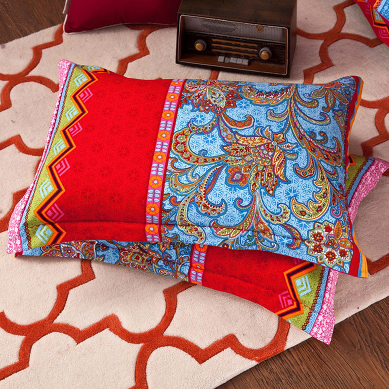   Nayoroom Bohemian Twill Geometric Shapes Duvet Cover Set, Queen Duvet Cover + 2 Pillow Cases