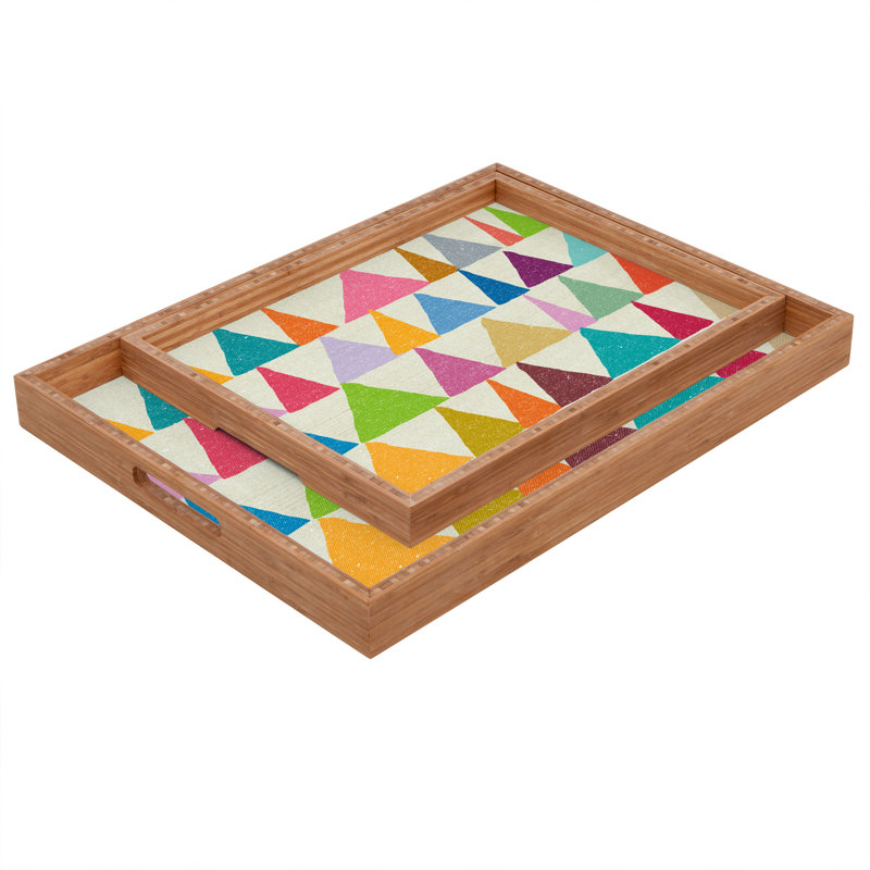 Nick Nelson Wood Tray, 1.75" H x 18" W x 14" D
