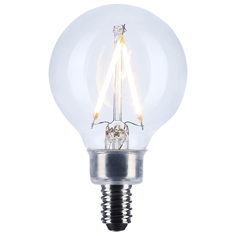 G16.5 base DEL candélabre transparent CCT 120 Volt, 3000 Kelvins, 200 lumens, 3 W