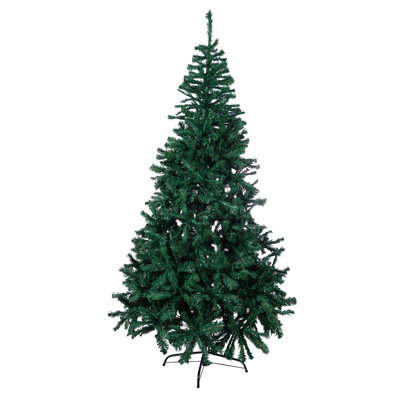 Arbre de noël artificiel vert 7 pi en pvc classique