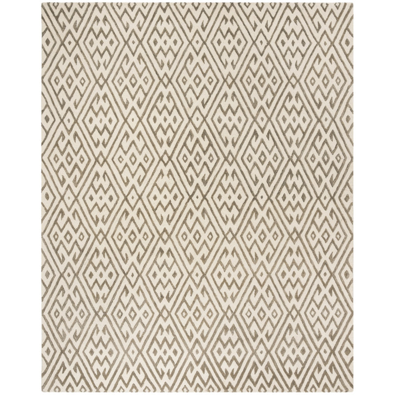 Oldroyd Hand Tufted Wool Geometric Rug, Rectangle 8' x 10'