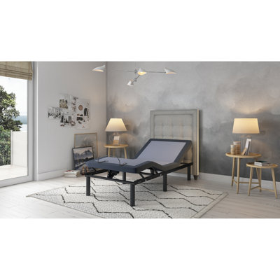 Bt3000 Twin Xl Bed Base - 15 In. Product Height, Lounge Position Adjustable No Box Spring Need, Under