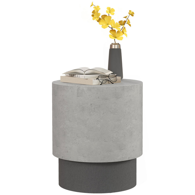 Concrete Finish End Table,Round Top Shape,kitchen table,dinning table