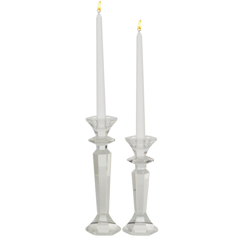 10.1'' H Wood Tabletop Candlestick