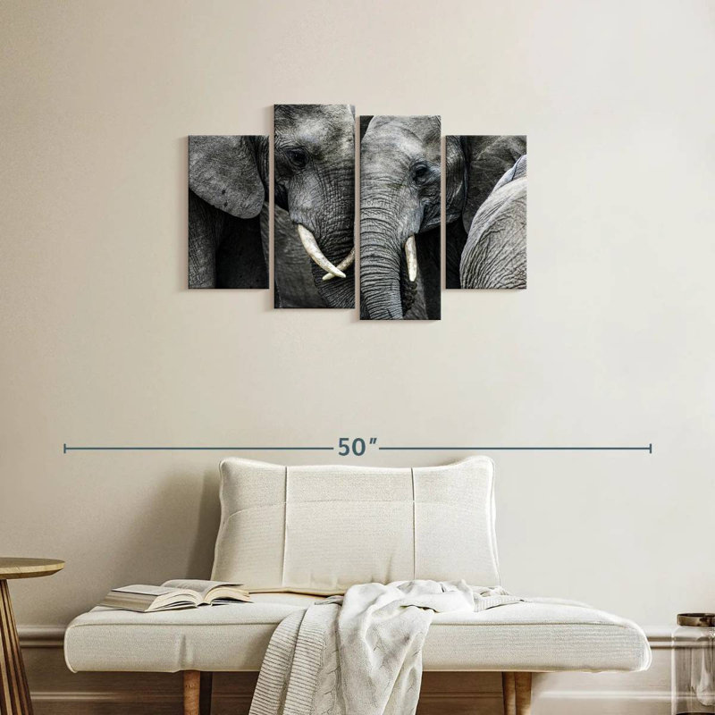 Brampt Sweet Elephants, 22'' H x 36'' W