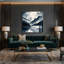 «Watercolor Landscape 86», art mural sur toile grise-427524513
