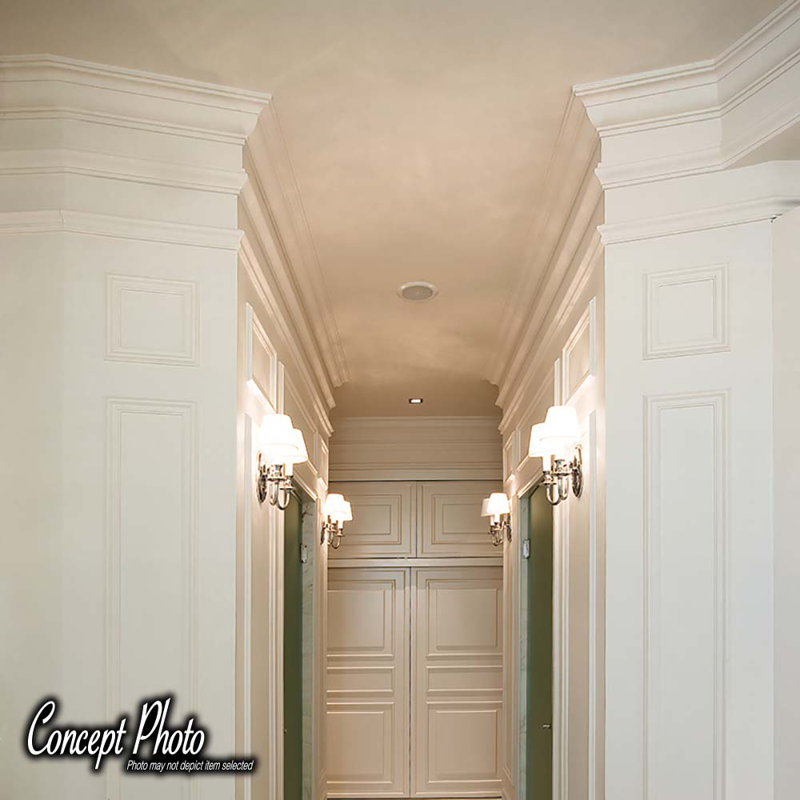 Moulure couronnée en polyuréthane blanc apprêté 1-3 / 16 po x 1-3 / 16 po x 78-3 / 4 po