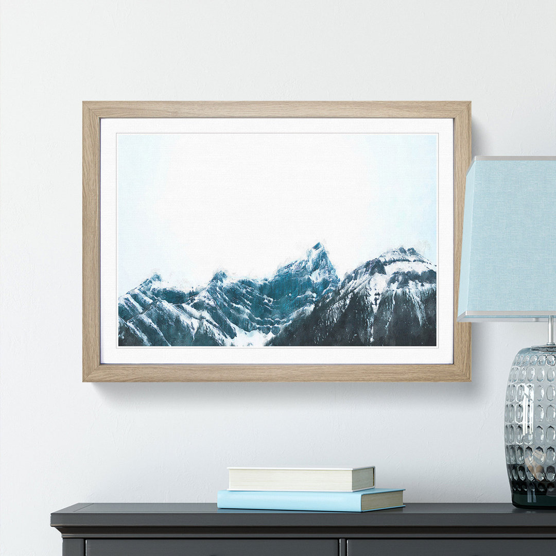 Banff National Park In Canada In Painting - Picture Frame Painting