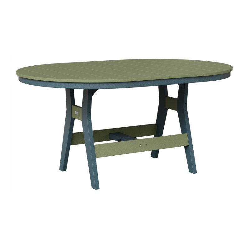 Table de bar berlinoise Berlin, 38.87" H x 64" W x 44" D, Ardoise, Sauge