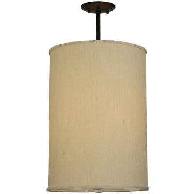 Luminaire suspendu cylindrique unique à 4 lumières