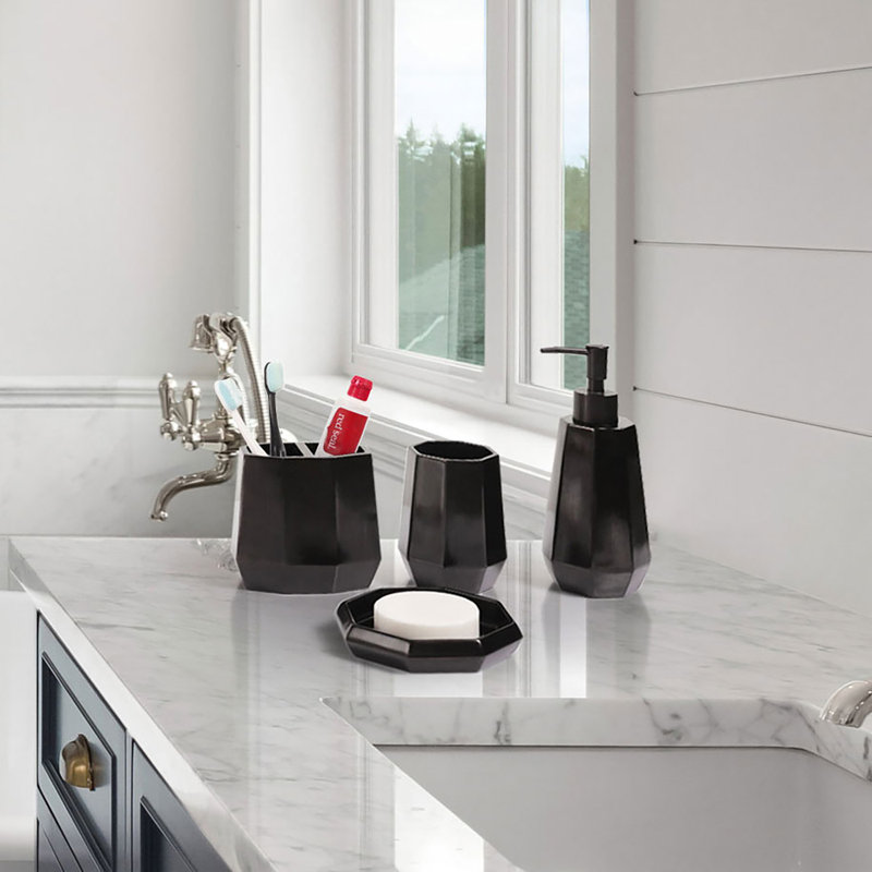 4 Piece Bathroom Accessory Set