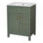 Meuble-lavabo de 24 pouces avec lavabo en céramique, 1 porte à fermeture en douceur, 2 tiroirs à fermeture en douceur et 2 supports de rangement sur la porte-948451269